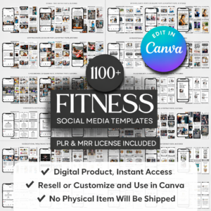 PLR MRR 1100+ Fitness, Gym, Sports