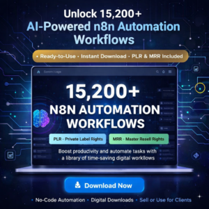 15,200+ N8N AI Automation Workflows Mega Bundle, PLR + MRR Rights
