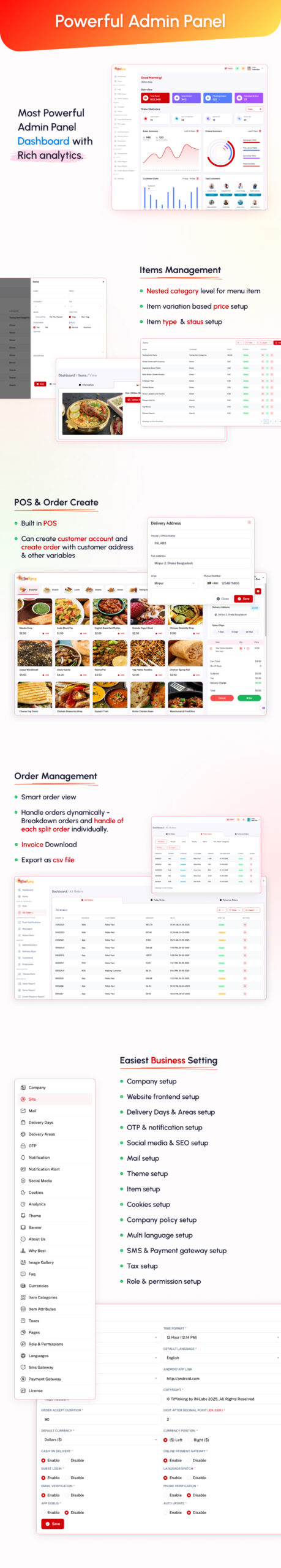 Food Ordering System with Admin Panel & Delivery Man App | POS - Image 2